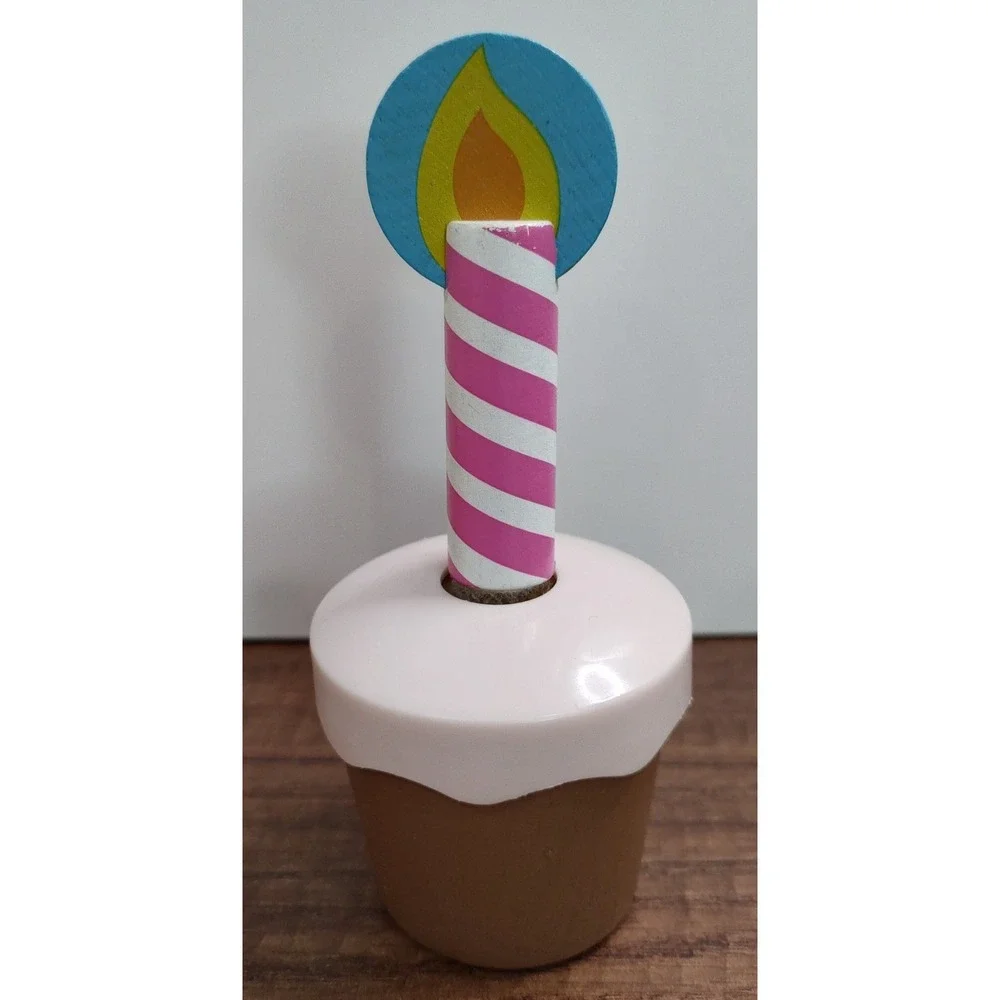 Melissa & Doug Replacement Icing Cupcake And Pink Candle B17